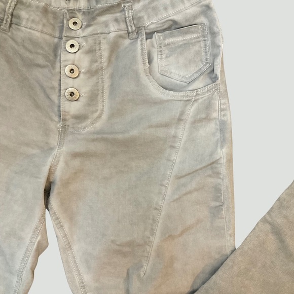 Femme Fatale Four-Button Signature Pant | Pants | Taupe | Small - Picture 4 of 7